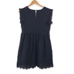 Black eyelet‎ babydoll v-neck dress size S